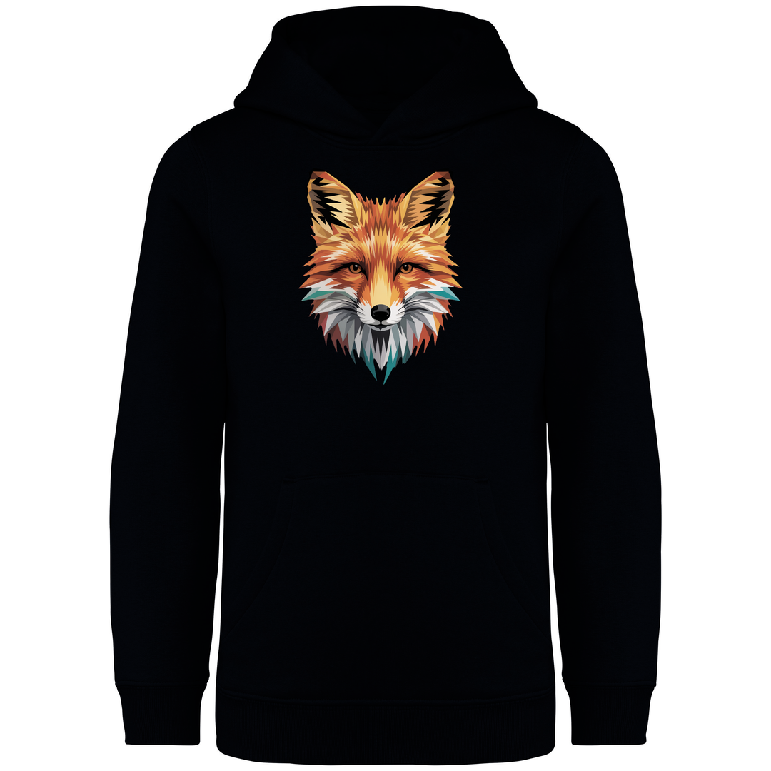 FUCHS LOW POLY - Kinder Bio Hoodie