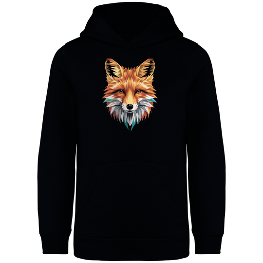 FUCHS LOW POLY - Kinder Bio Hoodie
