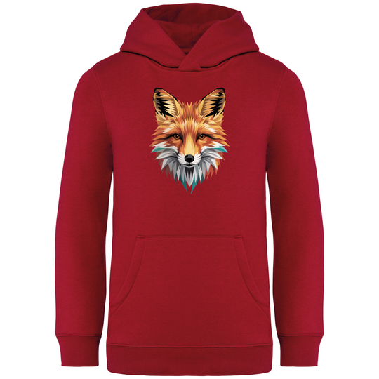 FUCHS LOW POLY - Kinder Bio Hoodie