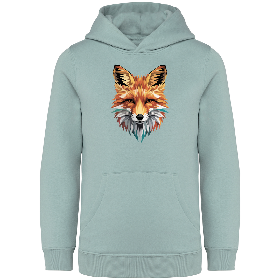 FUCHS LOW POLY - Kinder Bio Hoodie