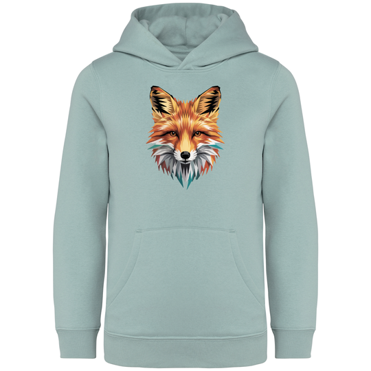 FUCHS LOW POLY - Kinder Bio Hoodie