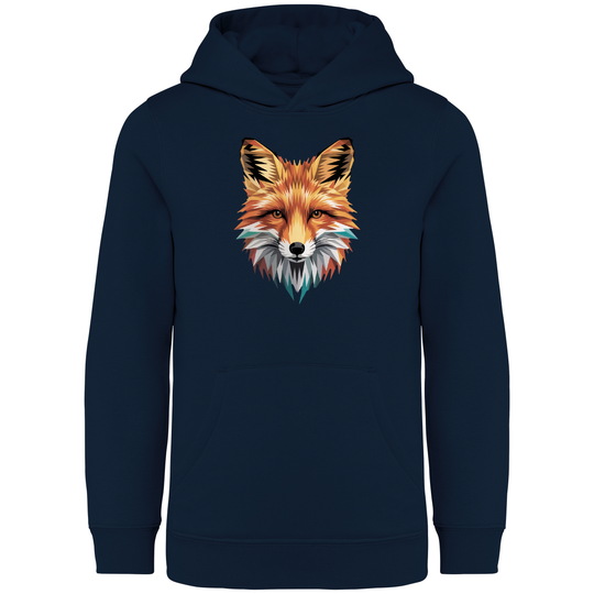 FUCHS LOW POLY - Kinder Bio Hoodie