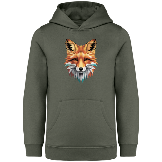 FUCHS LOW POLY - Kinder Bio Hoodie