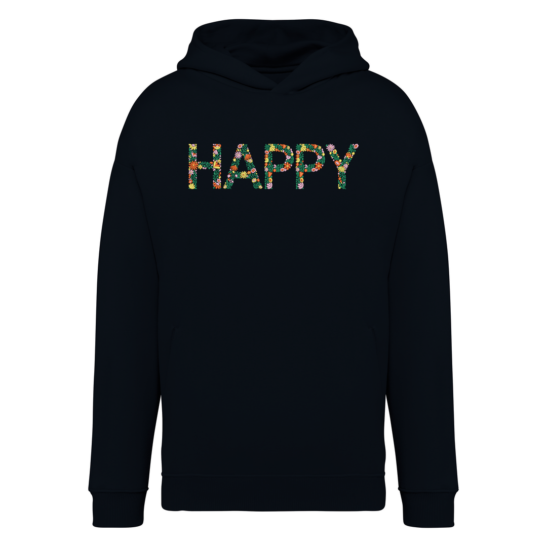 HAPPY (Stick) - Bio Oversize Hoodie Unisex