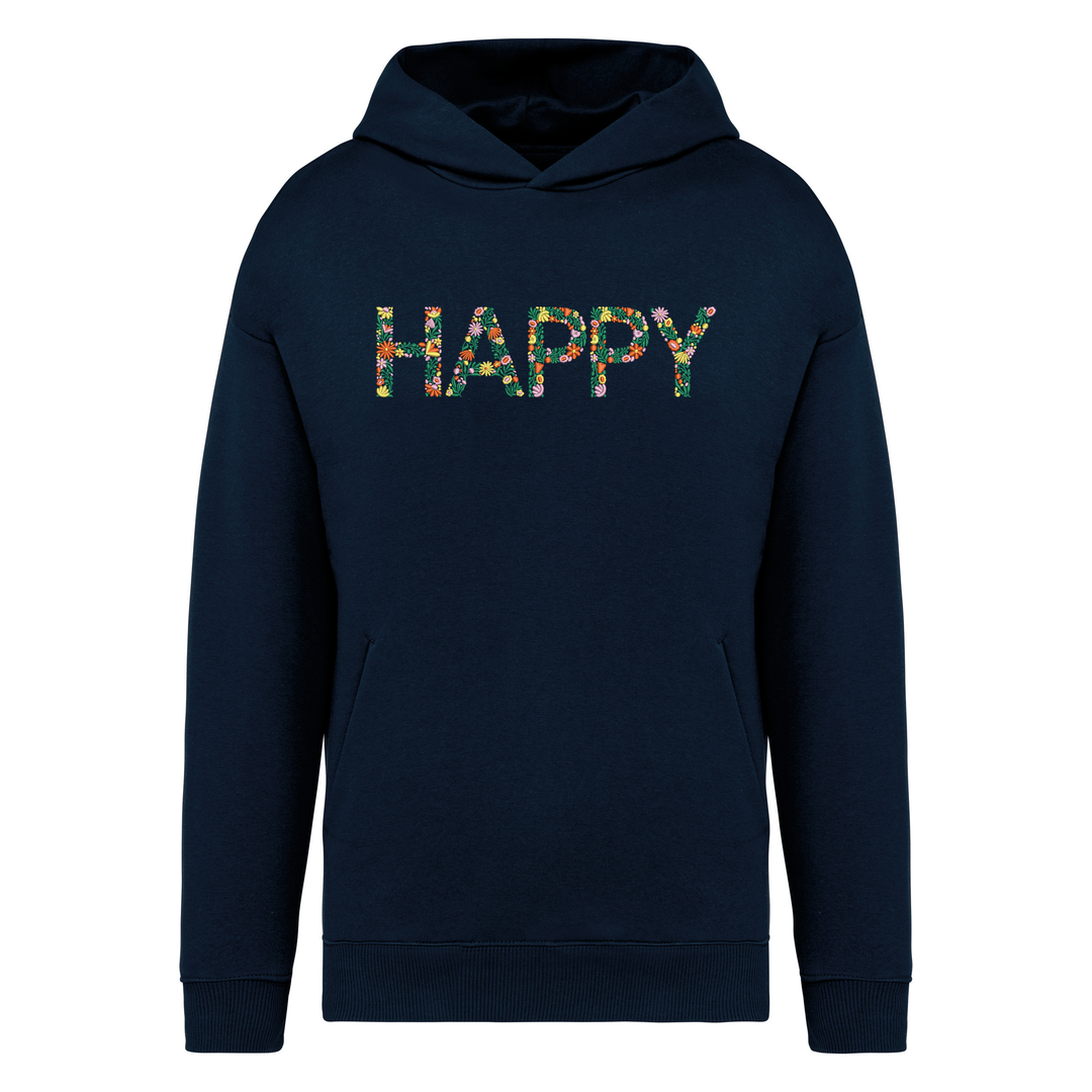 HAPPY (Stick) - Bio Oversize Hoodie Unisex