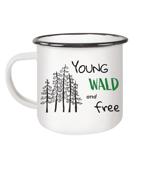 YOUNG WALD  - Emaille Tasse