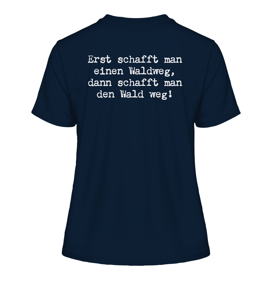 WALDWEG - Damen Bio T-Shirt (Backprint)