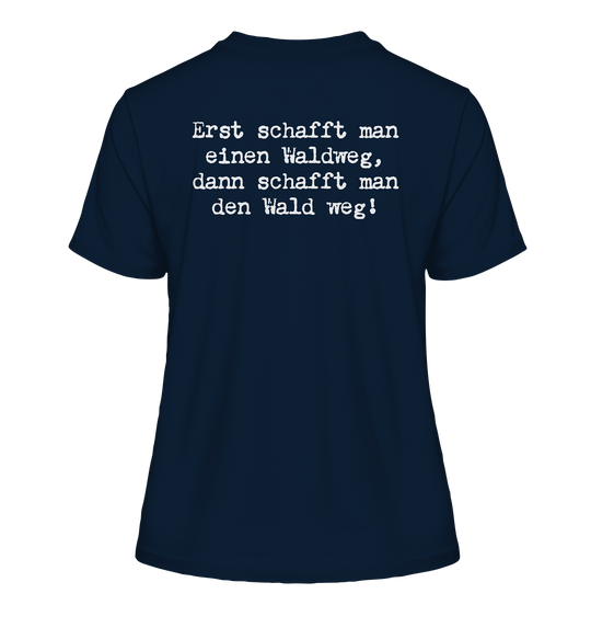 WALDWEG - Damen Bio T-Shirt (Backprint)