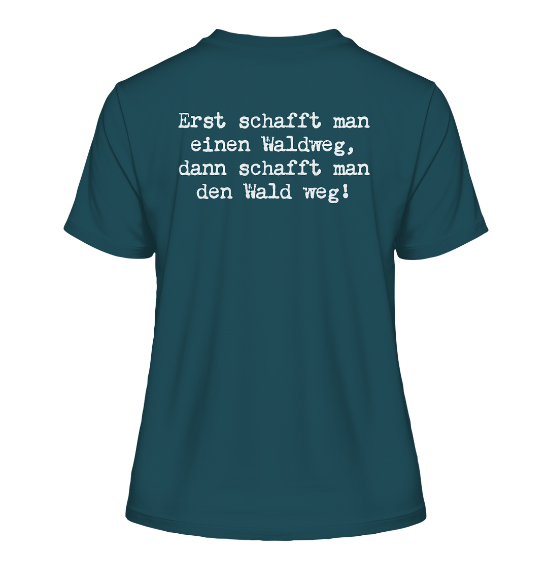 WALDWEG - Damen Bio T-Shirt (Backprint)