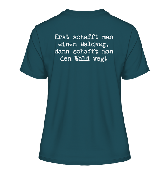 WALDWEG - Damen Bio T-Shirt (Backprint)