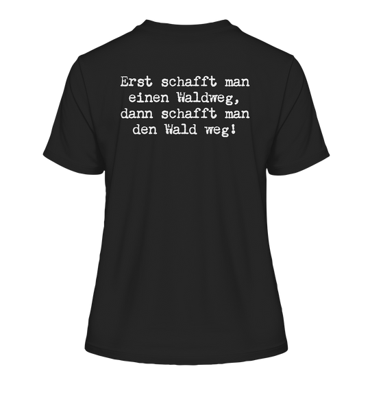 WALDWEG - Damen Bio T-Shirt (Backprint)