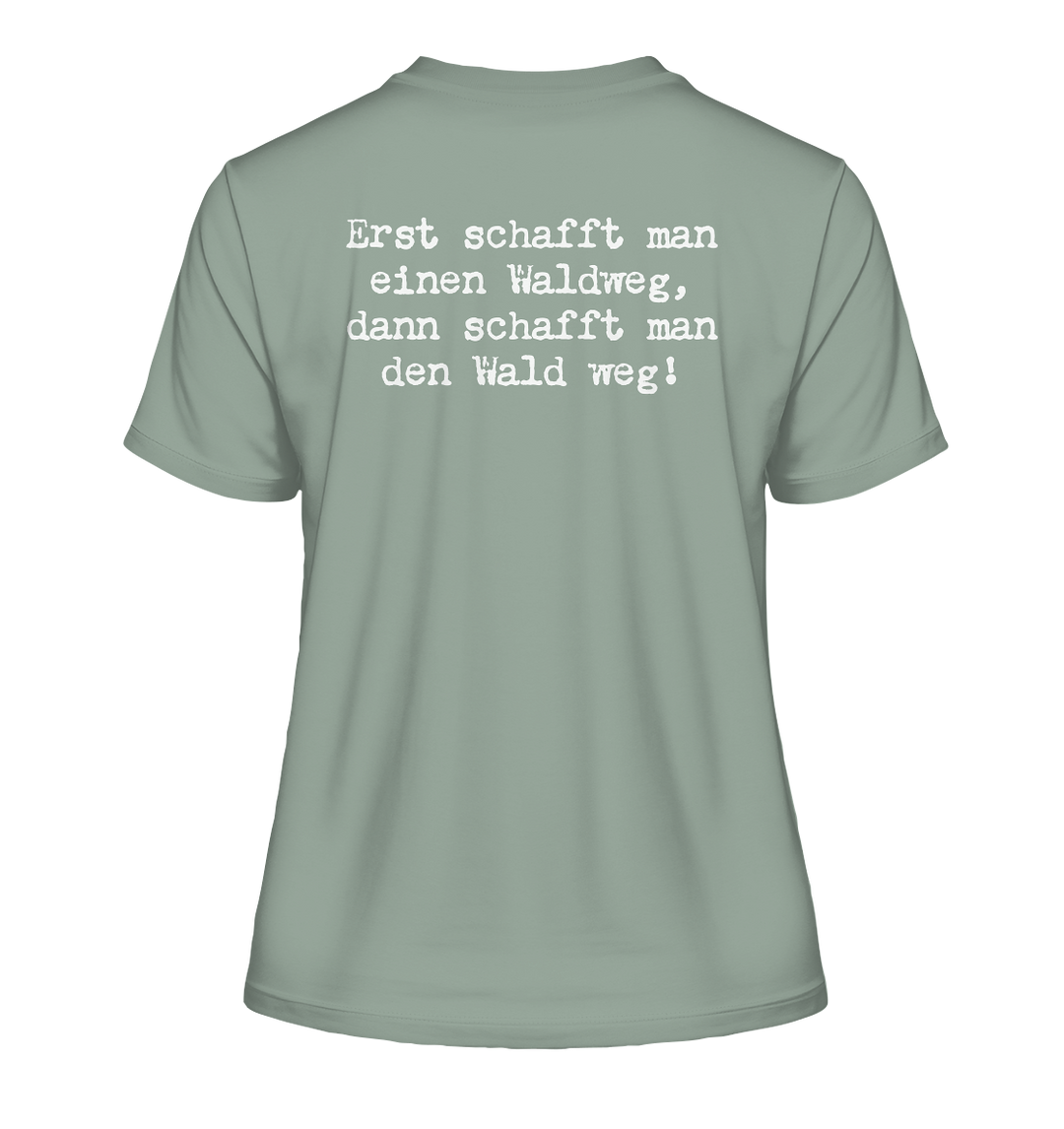 WALDWEG - Damen Bio T-Shirt (Backprint)