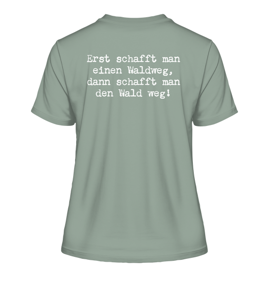 WALDWEG - Damen Bio T-Shirt (Backprint)