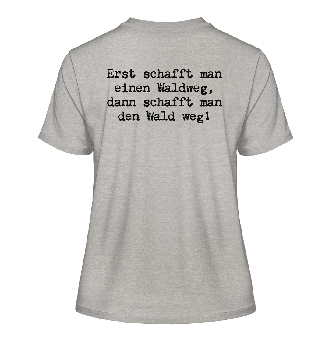 WALDWEG - Damen Bio T-Shirt (Backprint)