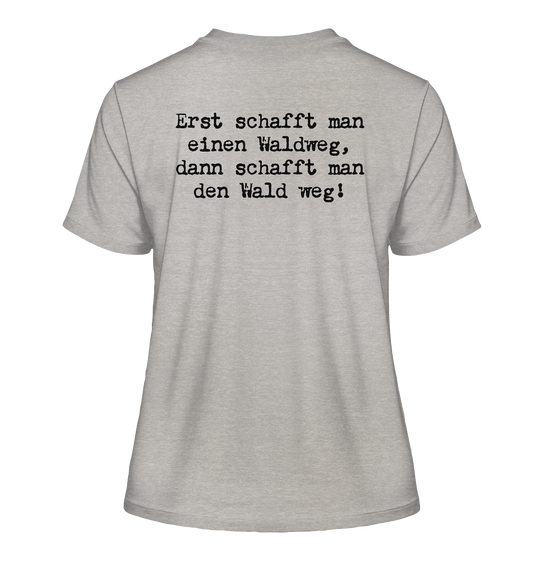 WALDWEG - Damen Bio T-Shirt (Backprint)