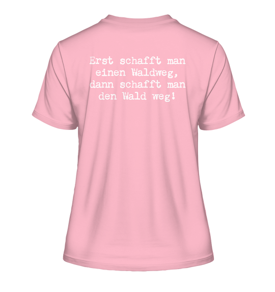 WALDWEG - Damen Bio T-Shirt (Backprint)