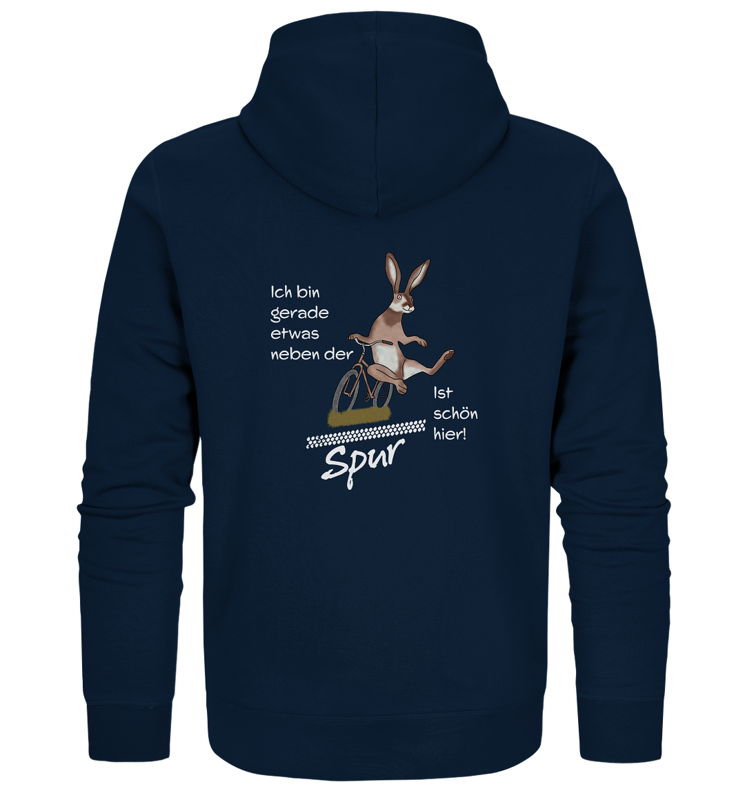 NEBEN DER SPUR - HASE - Bio Zipper Unisex