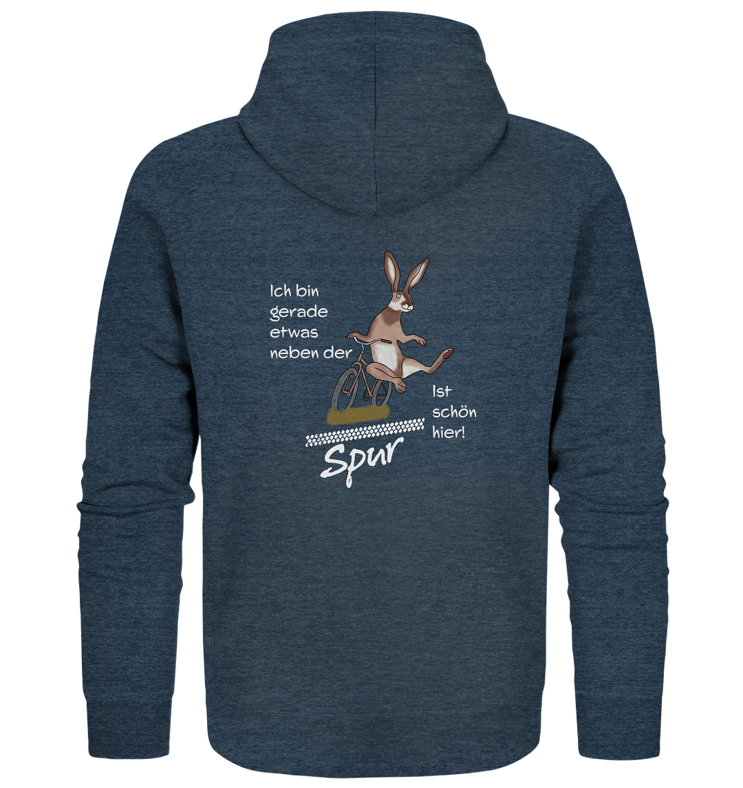 NEBEN DER SPUR - HASE - Bio Zipper Unisex