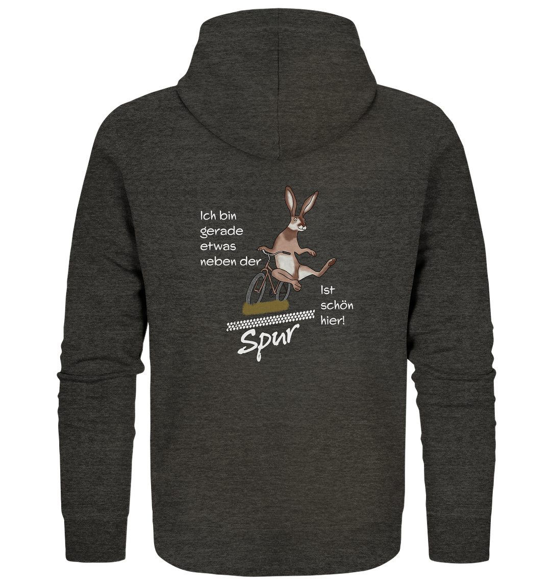 NEBEN DER SPUR - HASE - Bio Zipper Unisex