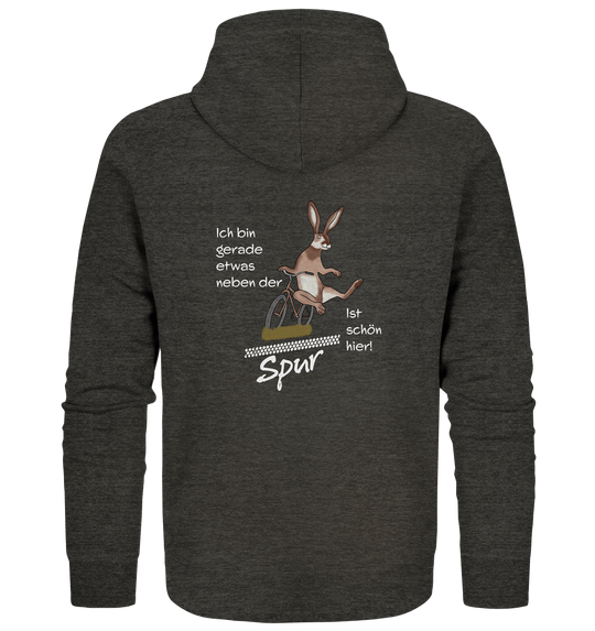 NEBEN DER SPUR - HASE - Bio Zipper Unisex