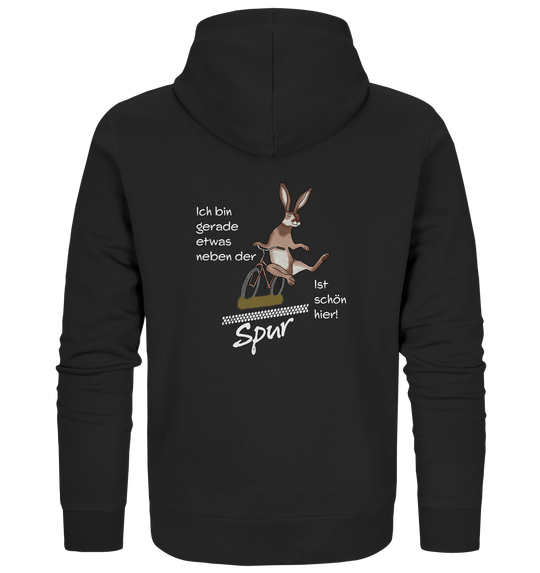 NEBEN DER SPUR - HASE - Bio Zipper Unisex