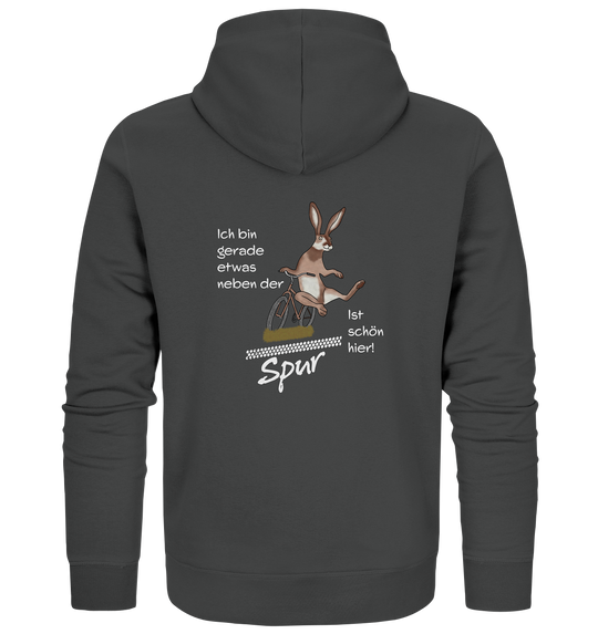 NEBEN DER SPUR - HASE - Bio Zipper Unisex