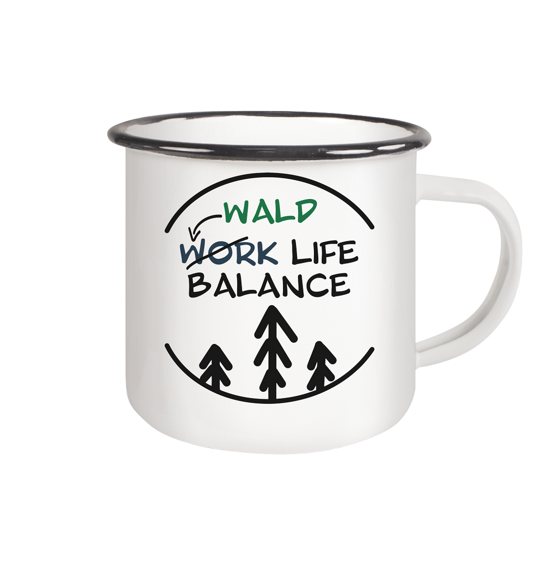 WALD LIFE BALANCE  - Emaille Tasse