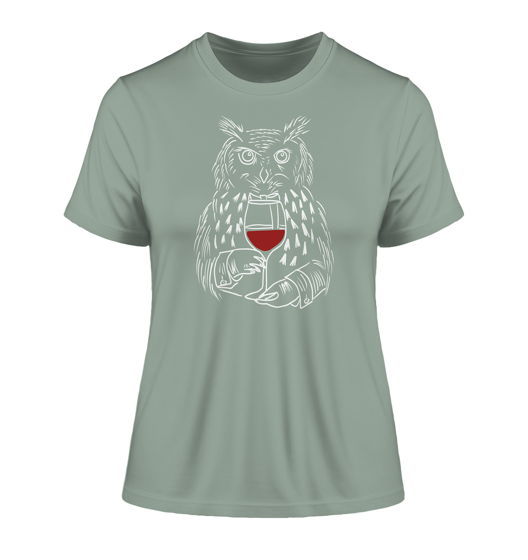 UHU MIT WEIN - Damen Bio T-Shirt