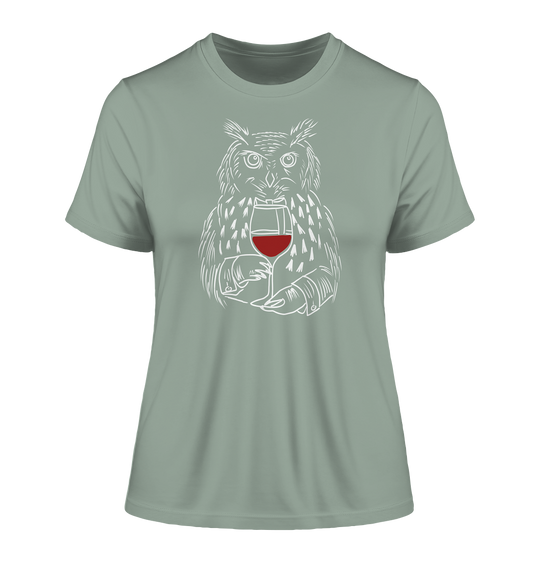 UHU MIT WEIN - Damen Bio T-Shirt