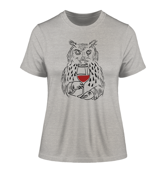 UHU MIT WEIN - Damen Bio T-Shirt