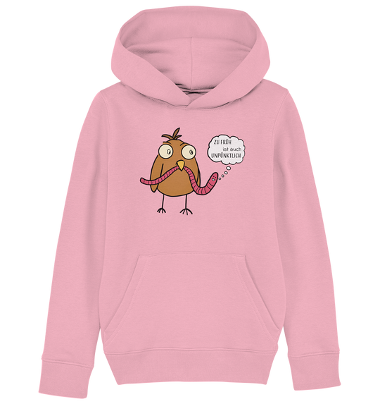 DER FRÜHE VOGEL - Kinder Bio Hoodie