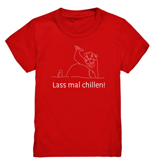 LASS MAL CHILLEN OTTER - Kinder Premium T-Shirt