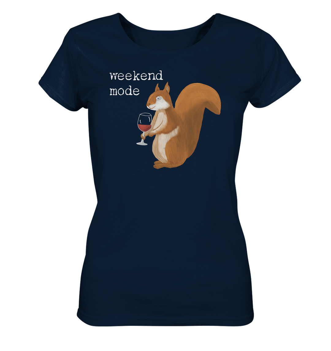 WEEKEND MODE EICHHÖRNCHEN - Ladies Organic Shirt