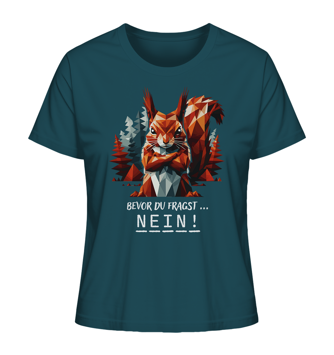 SCHNECKE MIT ENDE - Damen Bio T-Shirt