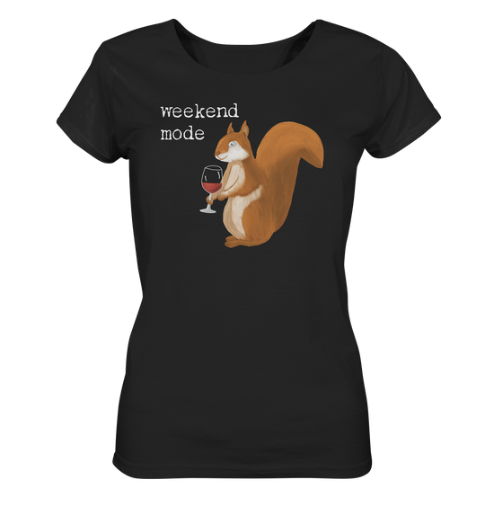 WEEKEND MODE EICHHÖRNCHEN - Ladies Organic Shirt