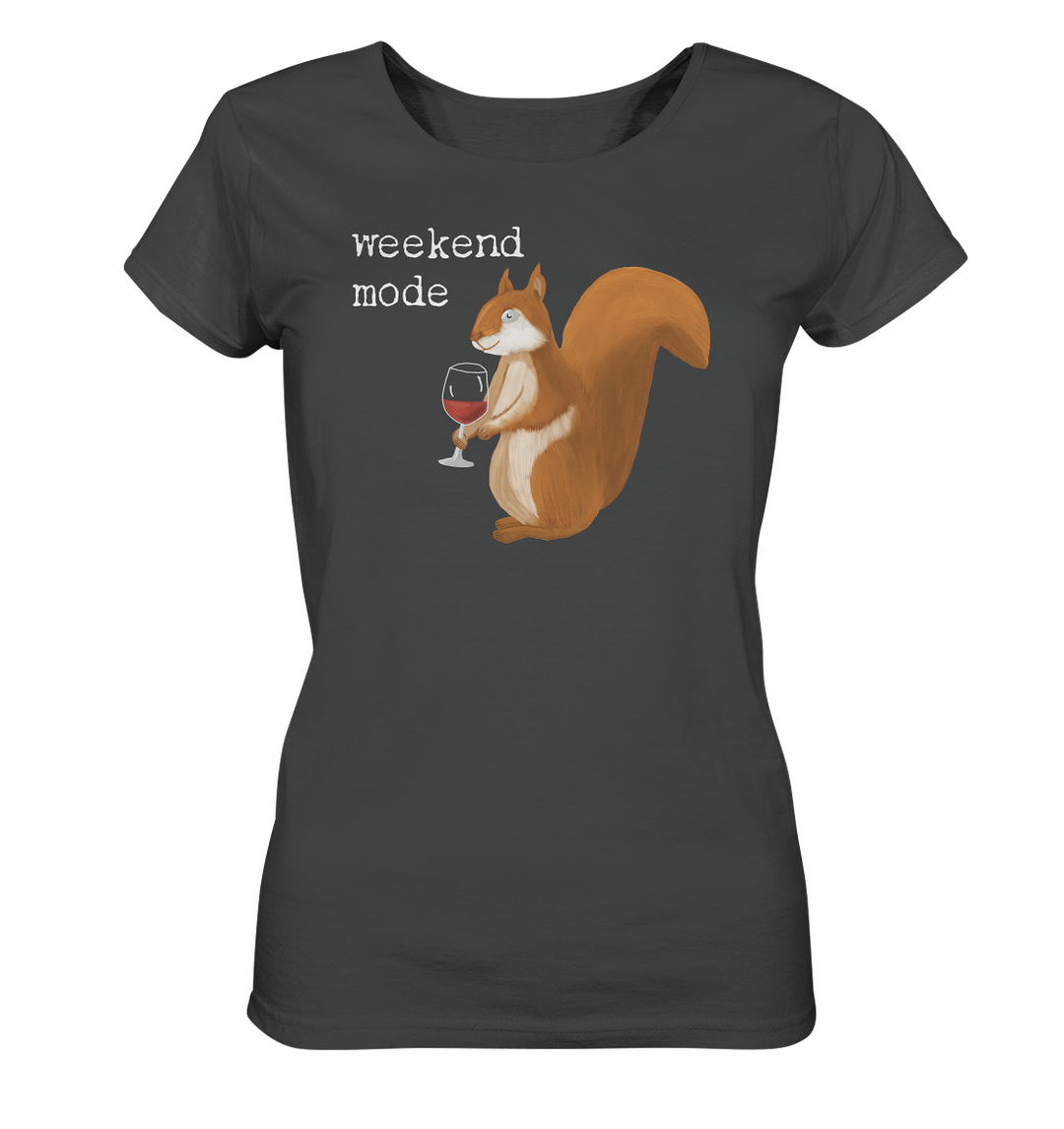 WEEKEND MODE EICHHÖRNCHEN - Ladies Organic Shirt