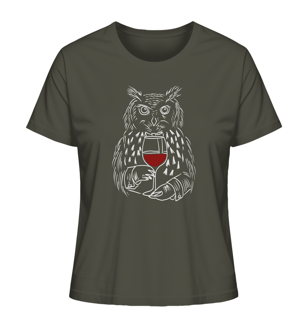 UHU MIT WEIN - Ladies Organic Shirt