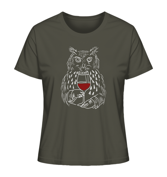 UHU MIT WEIN - Ladies Organic Shirt