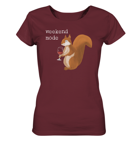 WEEKEND MODE EICHHÖRNCHEN - Ladies Organic Shirt