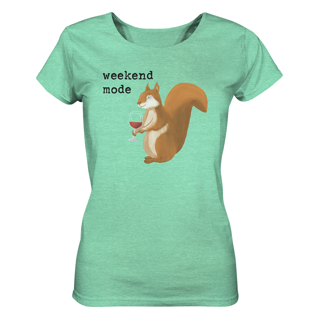 WEEKEND MODE EICHHÖRNCHEN - Ladies Organic Shirt