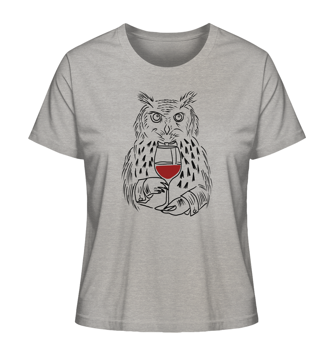 UHU MIT WEIN - Ladies Organic Shirt