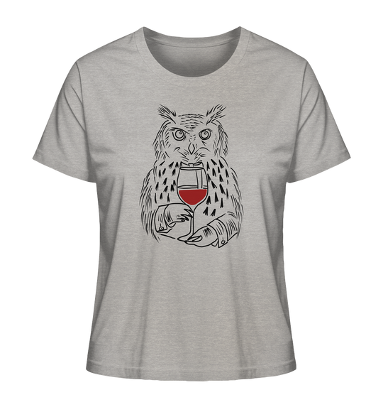 UHU MIT WEIN - Ladies Organic Shirt