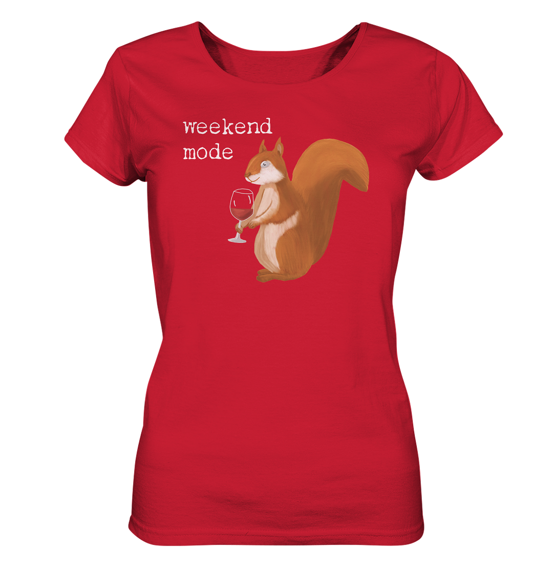 WEEKEND MODE EICHHÖRNCHEN - Ladies Organic Shirt