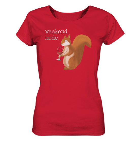 WEEKEND MODE EICHHÖRNCHEN - Ladies Organic Shirt