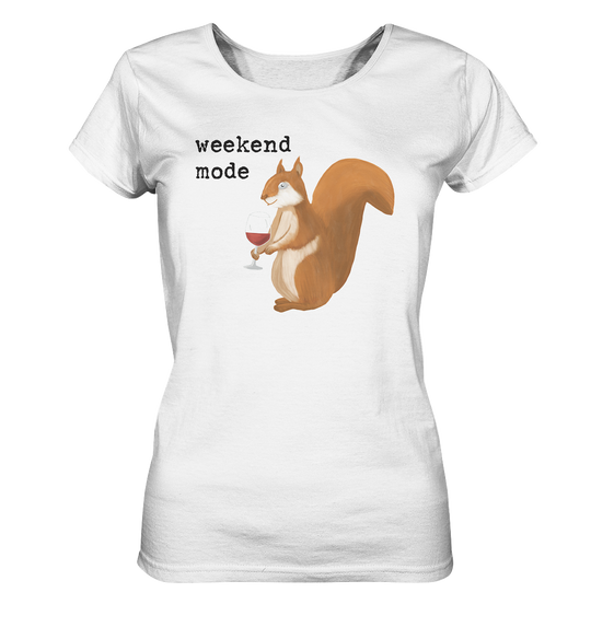 WEEKEND MODE EICHHÖRNCHEN - Ladies Organic Shirt