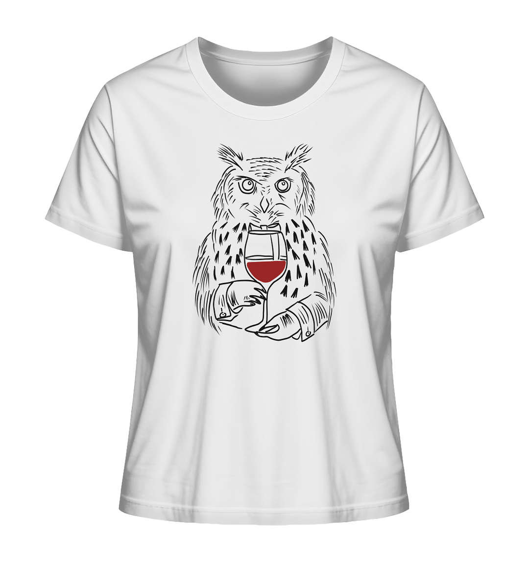 UHU MIT WEIN - Ladies Organic Shirt