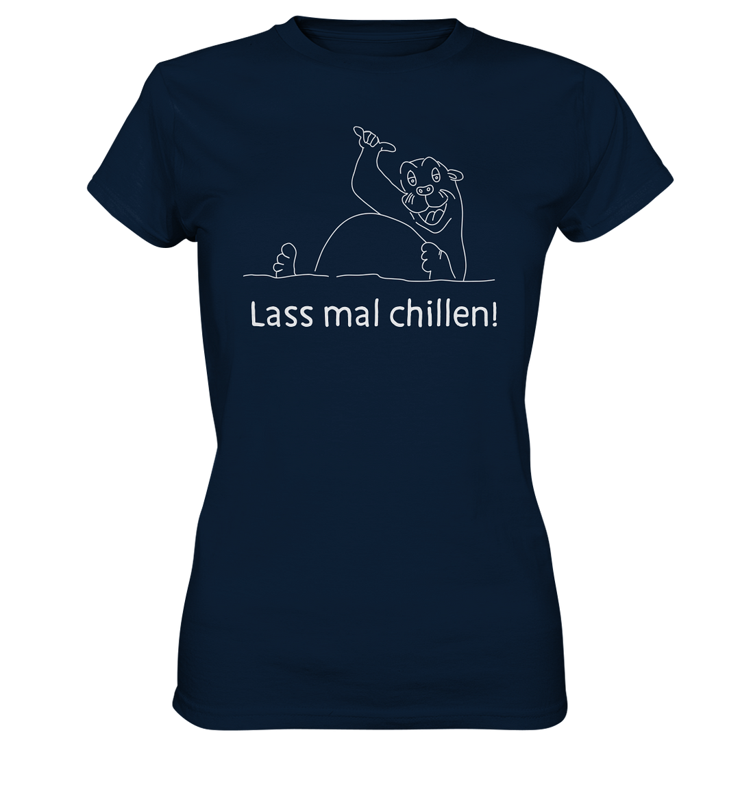 LASS MAL CHILLEN OTTER - Damen Premium T-Shirt