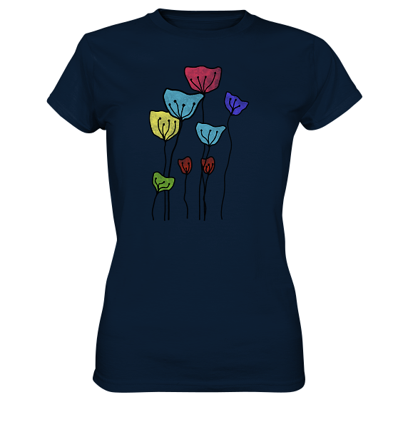 BUNTE BLUMEN - Damen Premium T-Shirt