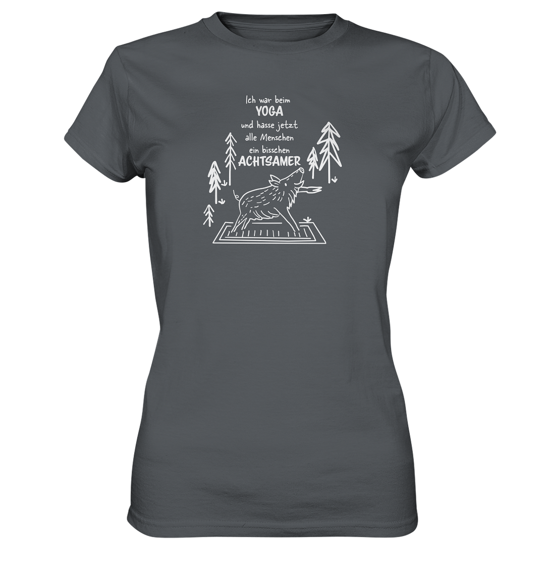 YOGA-WILDSCHWEIN - Damen Premium T-Shirt