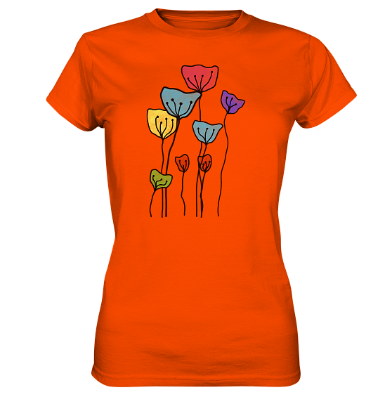 BUNTE BLUMEN - Damen Premium T-Shirt